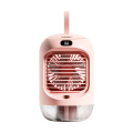 Amazon Amazon Hot Selling Recarregável mini ventilador de spray USB portátil fã de ar de névoa cool com tela digital com luz quente
